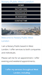 Mobile Screenshot of notarypublicwestlondon.com